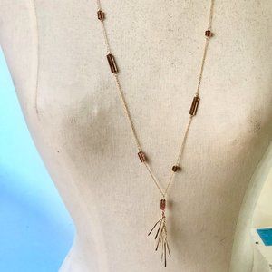 NWT Gold Filled Chain w/Tourmaline Necklace